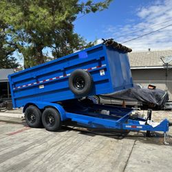 Dump Trailer HD 8x12x4 14000lb $13500 In Stock