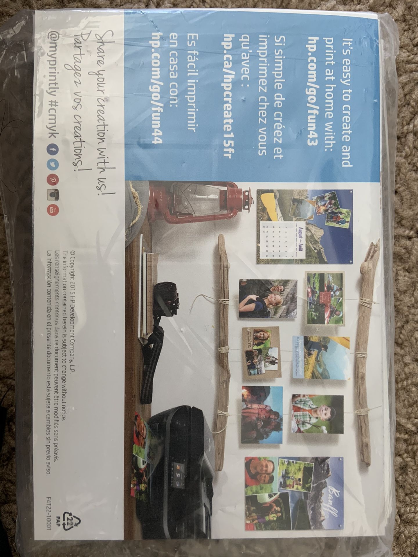 HP photo print glossy 100 sheets