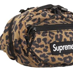 Supreme Waist Bag Leopard Box Logo Cordura Fanny Pack FW20