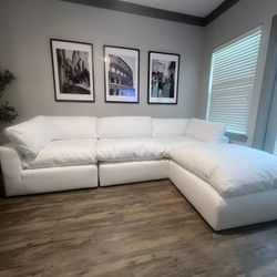 FREE DELIVERY SECTIONAL GRANT CLOUD NEW IN BOX MODULAR WHITE 4pcs BRAND CITY FURNITURE 