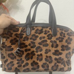 Elizabeth And James Fur Leather Handbag 