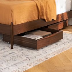Article Lenia Underbed Storage Drawer Set - Walnut