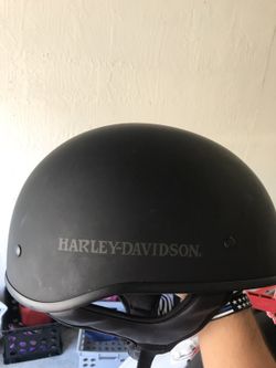 Harley Davidson matt black XL helmet.
