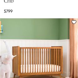 West Elm Mid-Century Convertible Crib + Toddler Kit – Acorn