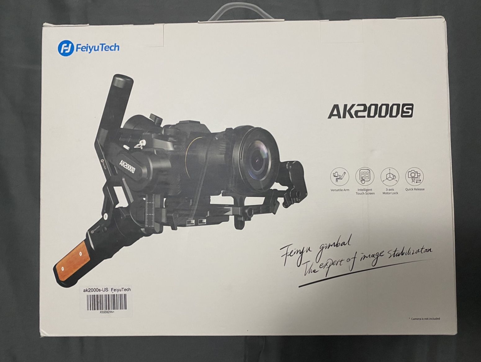 FeiyuTech AK2000S [Official] Camera Stabilizer,Handheld 3 Axis DSLR Mirrorless Camera Gimbal, 4.85lbs Payload,Pull Focus,Zoom for Canon Sony Panasonic