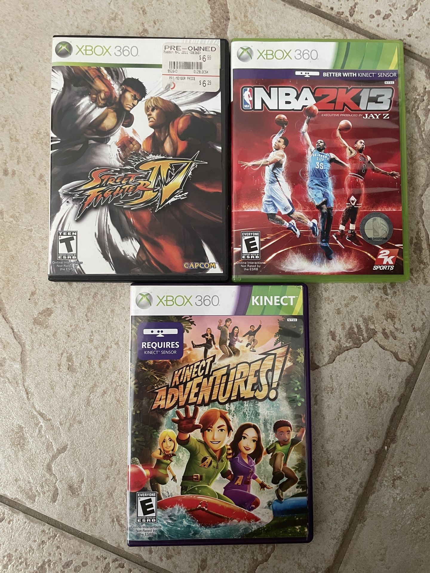 XBOX 360 Games only box no game $10