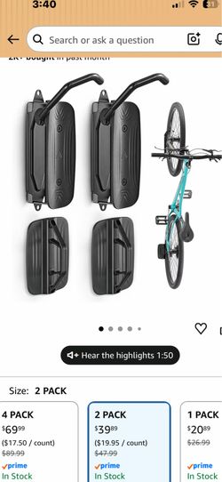 Bike wall mounts (2)