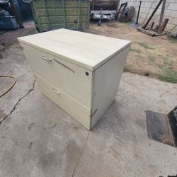 2 Drawer Wooden File Cabinet