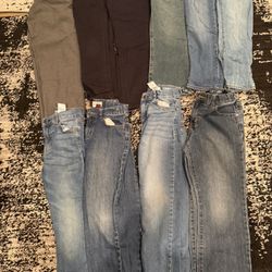 10 Pairs Boys Kids Pants Jeans Size 8 (medium)