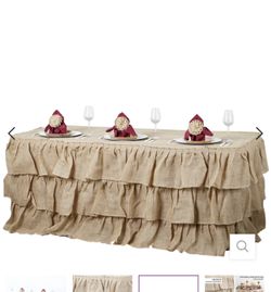 Rustic Table Skirt