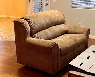 2 Cordoroy Sleeper Loveseats - Like New and Super Comfortable
