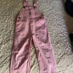 Girls Carhartt pink overalls  3T