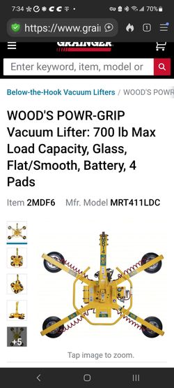 Woods Power Grip Vacume Lifter