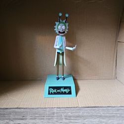 Rick Sanchez Peace Greeting Figure.