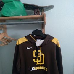 Padres Brown And Yellow Hooded Sweatshirt