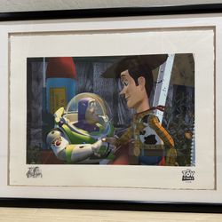 Disney Fine Art Geclee LE 750 Buzz & Woody Toy Story Friends At Last Wall Art Collectible 