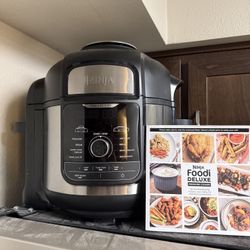 Ninja Foodi Deluxe Pressure Cooker & Air Fryer, All Accessories