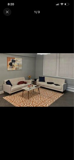 Cream couches