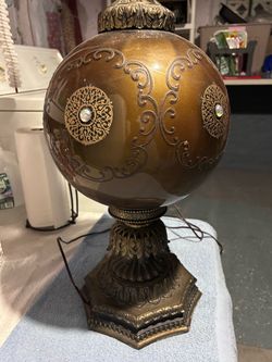 Ornate vintage Gothic lamp