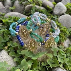 Hand Made Plated Gold Bracelets 