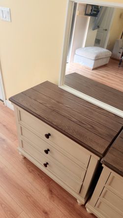 Solid Wood Nightstands / Dressers with Power Outlets