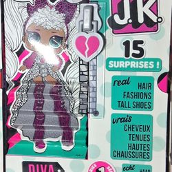 LOL Surprise JK Diva Mini Fashion Doll with 15 Surprises, Great Gift for Kids Ages 4 5 6+