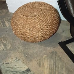 Wicker Ottoman/table
