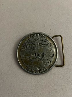 Brass Lewis company belt buckle