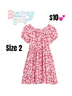 Baby Gap Floral Dress Size 2 💕💕💕M19 V