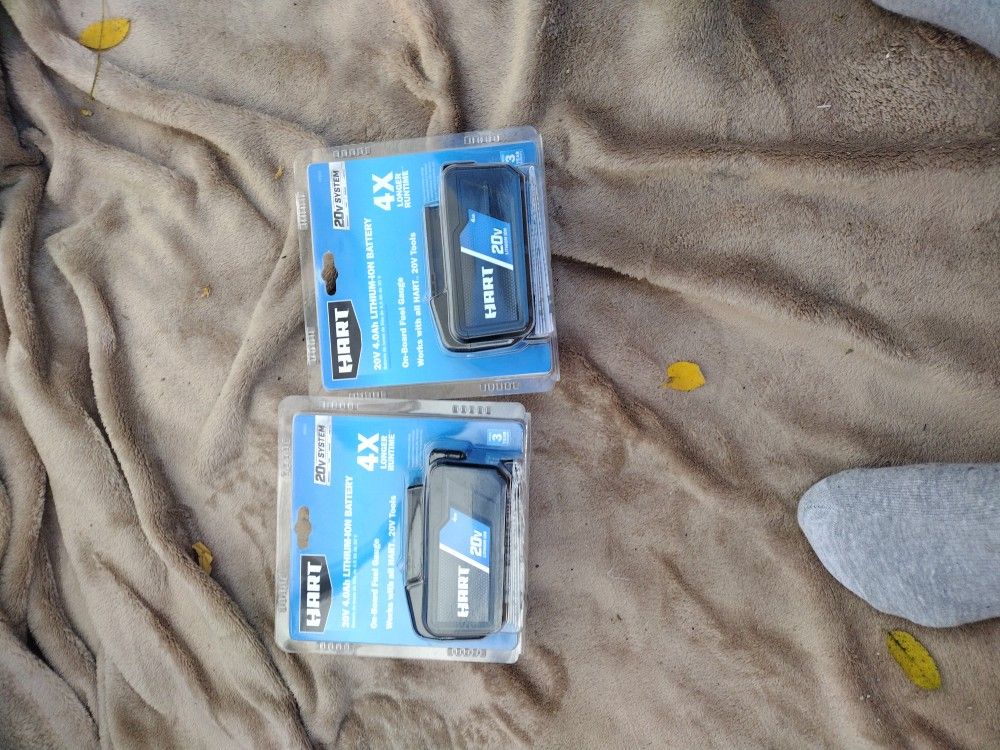 Hart 20v 4.0 Ah Lithium Ion Batteries