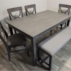 Dining Table Set With 6 Ps 