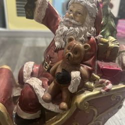 Christmas Decorations, Santa Claus Sleigh Home Decor, Holiday Decor