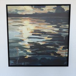 Collide I By Kelly Johnston Art Print On Canvas Framed 