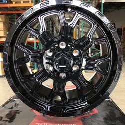 New Wheels 18X9 TIS 560B 6X5.50 +18 106.2 Black, Set Of 4 Wheels