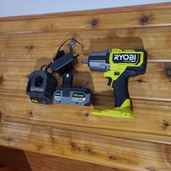 Ryobi 18V 'HP' 1/2" High-Torque Impact Wrench, 'HP' Battery, Charger