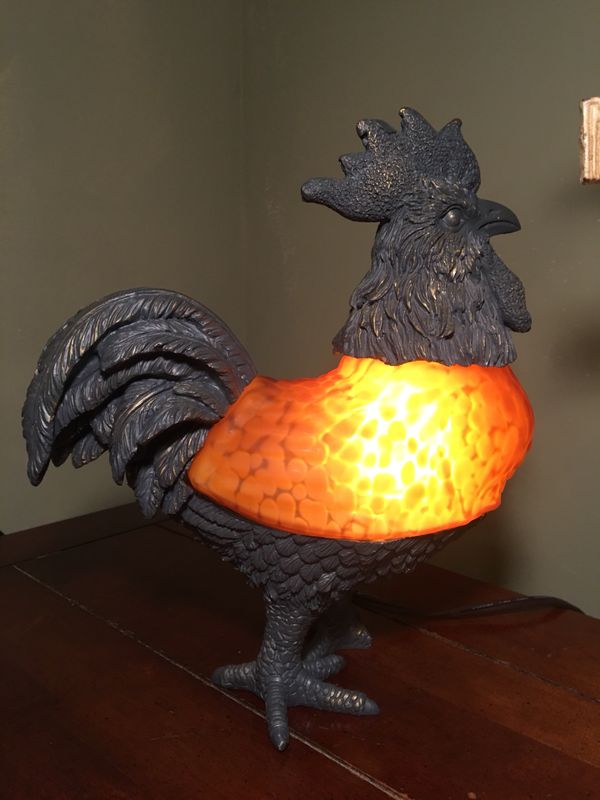 2pc Stained Glass Rooster Lamp Table Top Weather Vane Home 2pc Stained Glass Rooster Lamp Table Top Weather Vane Home Garden In Aberdeen Md Offerup