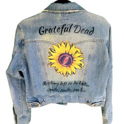 Women’s Custom Aeropostale Grateful Dead Denim Jacket 