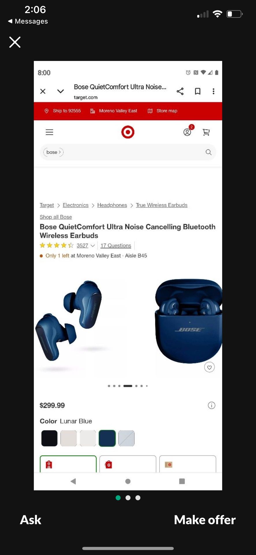 Bose Quiet comfort Earbuds
