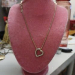 Silver  ❤️  With  Rhinestones P