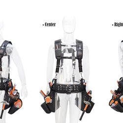 Construction Tool Belt with Suspenders