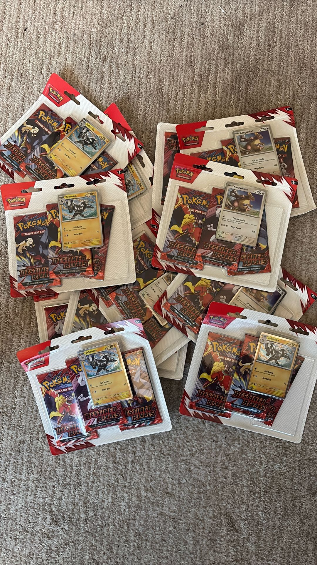 Pokemon Destined Rivals 3 Pack Bundle Sealed Brand New