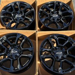 18” Chevy Silverado Tahoe factory wheels rims gloss black new