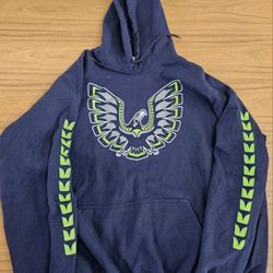 Seattle Seahawks Rare Big And Tall Hooded Sweatshirt 4XL