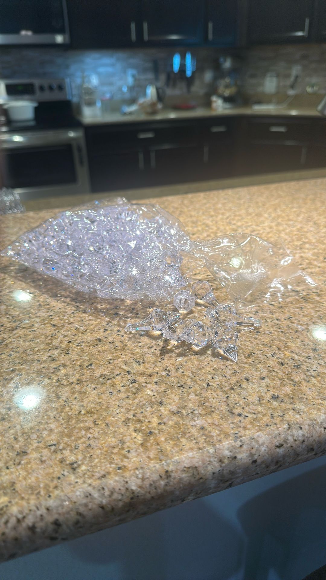 Clear Acrylic Chandelier Drops