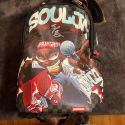 Signed SOULJA BOY spray Ground Backpack