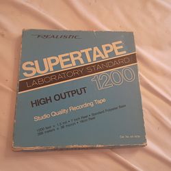 RADIO SHACK Super tap Reel to Reel Tape 1200 ft. New. Sealed  music Earl  Lester on the tape $16 pick up only 865 Ellsworth avenue right off of East L