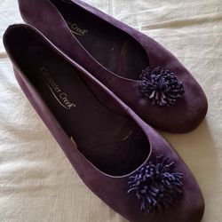 Purple MicroSuede Flats