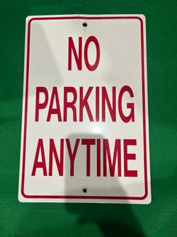 SIGNS - NO PARKING • ALUMINUM • LOT OF 3  •