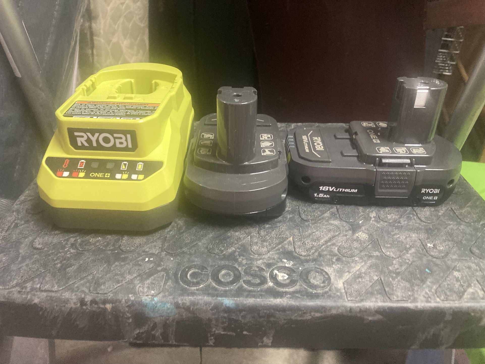(2) Ryobi Batteries And Charger
