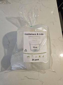 16 oz plastic containers